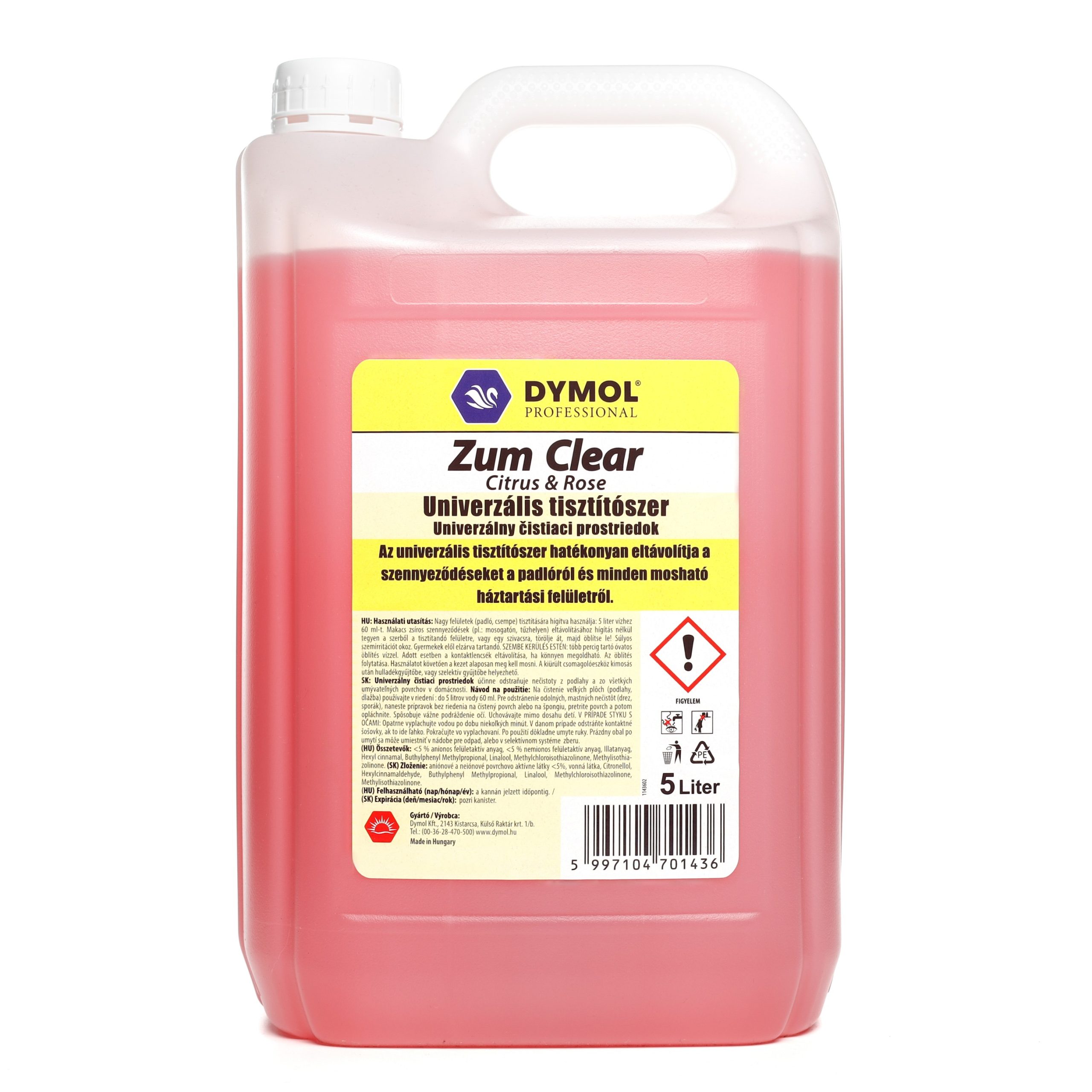 Zum Univerzális tisztító citrus&rose illatú 5000 ml